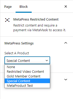 Choose MetaPress Product